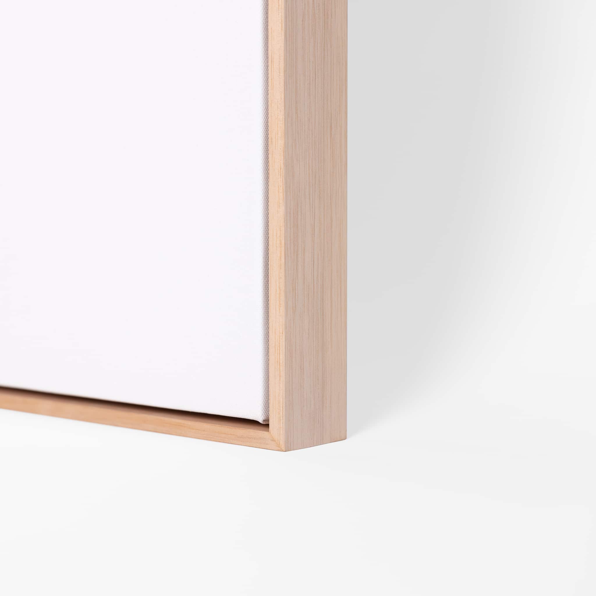 Custom Size Stretched Cotton Blank Canvas With Floating Frame (55mm) - Image 2