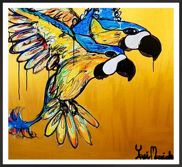 Yosi Messiah - Golden Flight - 85x85cm - Kew Shop - Image 3