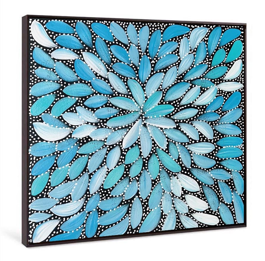 Louise Numina - Bush Medicine Leaves with Seeds - 59x59cm - Hampton Shop - Image 4