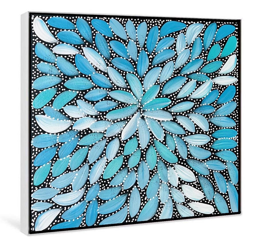 Louise Numina - Bush Medicine Leaves with Seeds - 59x59cm - Hampton Shop