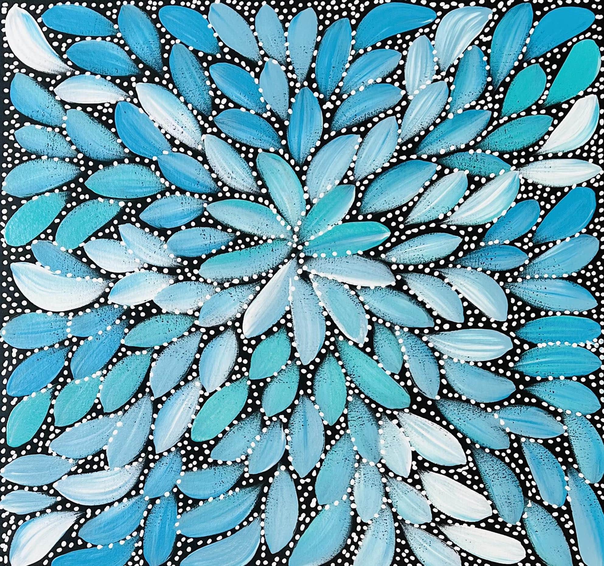 Louise Numina - Bush Medicine Leaves with Seeds - 59x59cm - Hampton Shop - Image 6