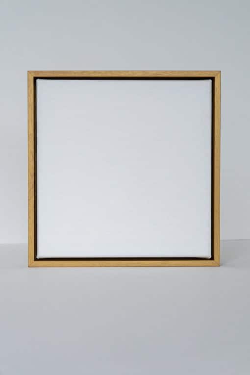 Custom Size Stretched Cotton Blank Canvas With Premium Gold Floating Frame (55mm) - Image 2